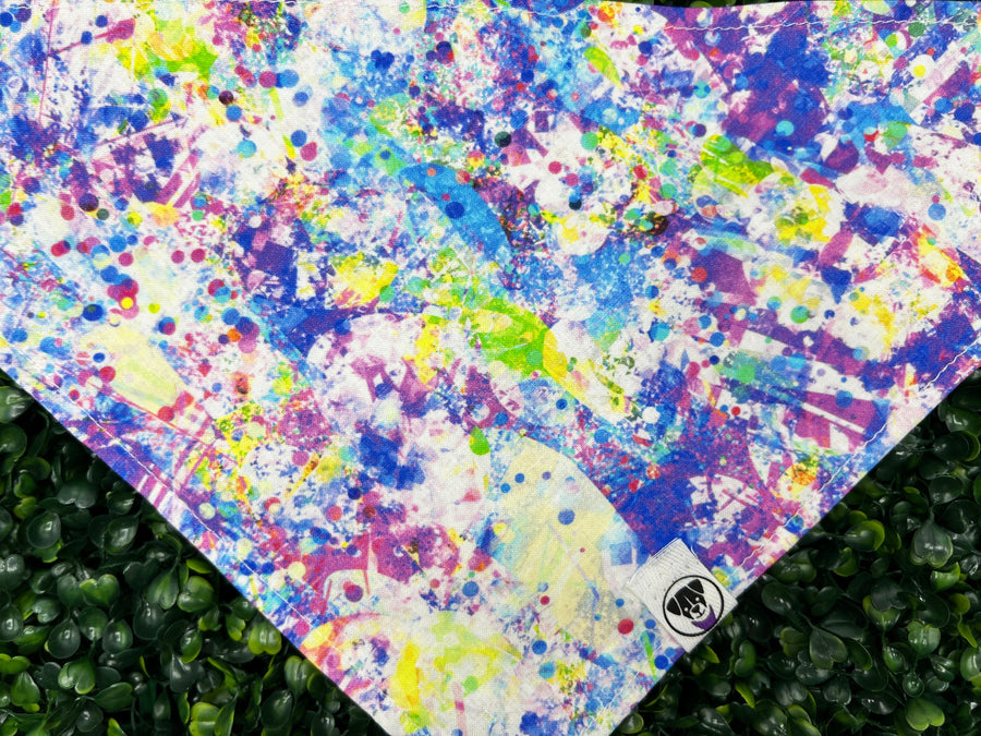Purple Splatter Bandana