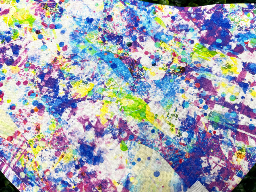 Purple Splatter Bandana