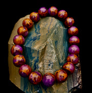 Purple Variscite Bracelet – 10mm Beaded Bracelet | Medium Fit | Spiritual Energy & Statement Jewelry