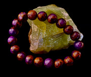 Purple Variscite Bracelet – 10mm Beaded Bracelet | Medium Fit | Spiritual Energy & Statement Jewelry