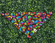 Tie Dye Skulls Bandana