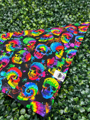 Tie Dye Skulls Bandana