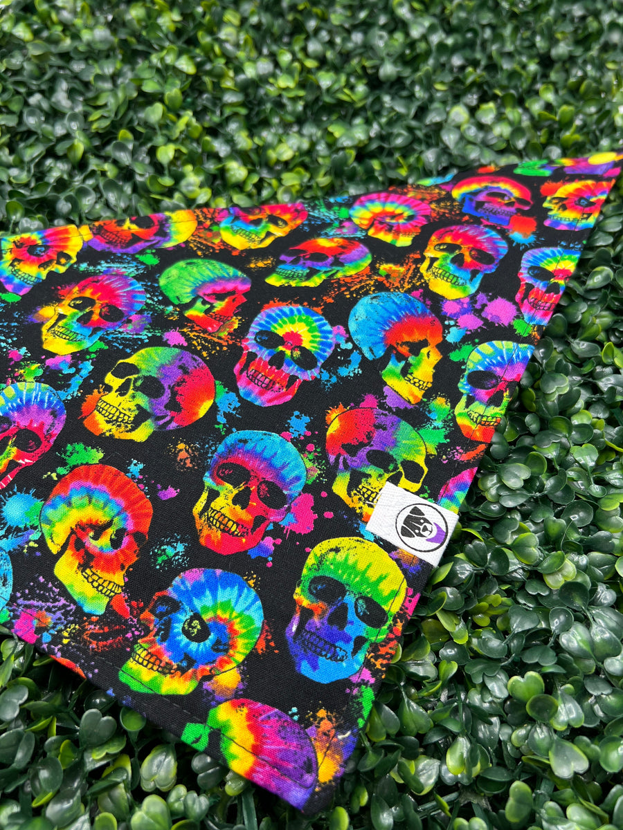 Tie Dye Skulls Bandana