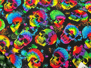 Tie Dye Skulls Bandana