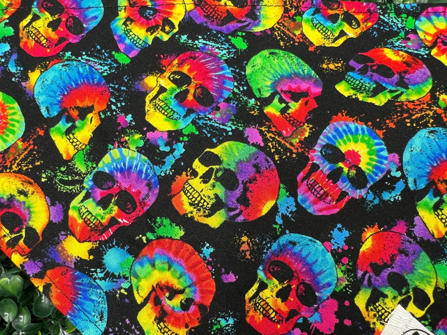 Tie Dye Skulls Bandana
