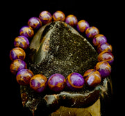 Purple Variscite Bracelet – 10mm Beaded Bracelet | Medium Fit | Spiritual Energy & Statement Jewelry