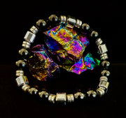Midnight Shield Obsidian Bracelet – One of a Kind | Puerto Vallarta Artisan Piece
