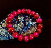 Pink Tiger Eye Power Bracelet – Confidence, Passion & Bold Energy | Reiki-Infused Gemstone Bracelet (8mm & 10mm)