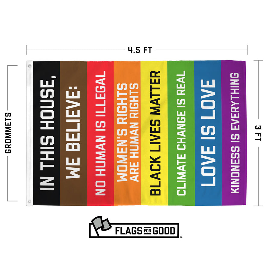 "In This House..." Flag (Double-Sided)