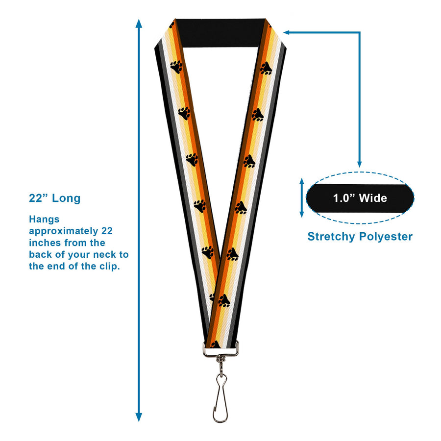 Bear Pride Flag Lanyard 1.0"