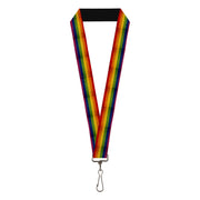 Lanyard - 1.0" - Flag Pride Distressed Rainbow