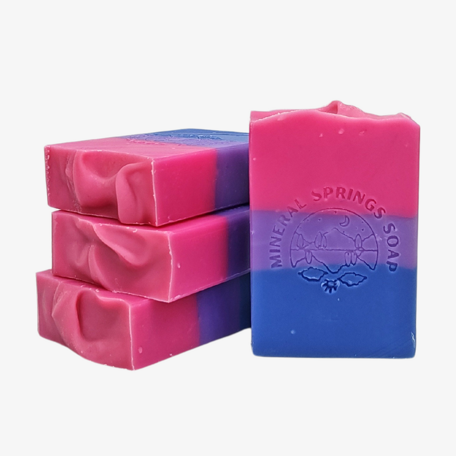 Bisexual Pride Wild Berry Medley Handcrafted Soap