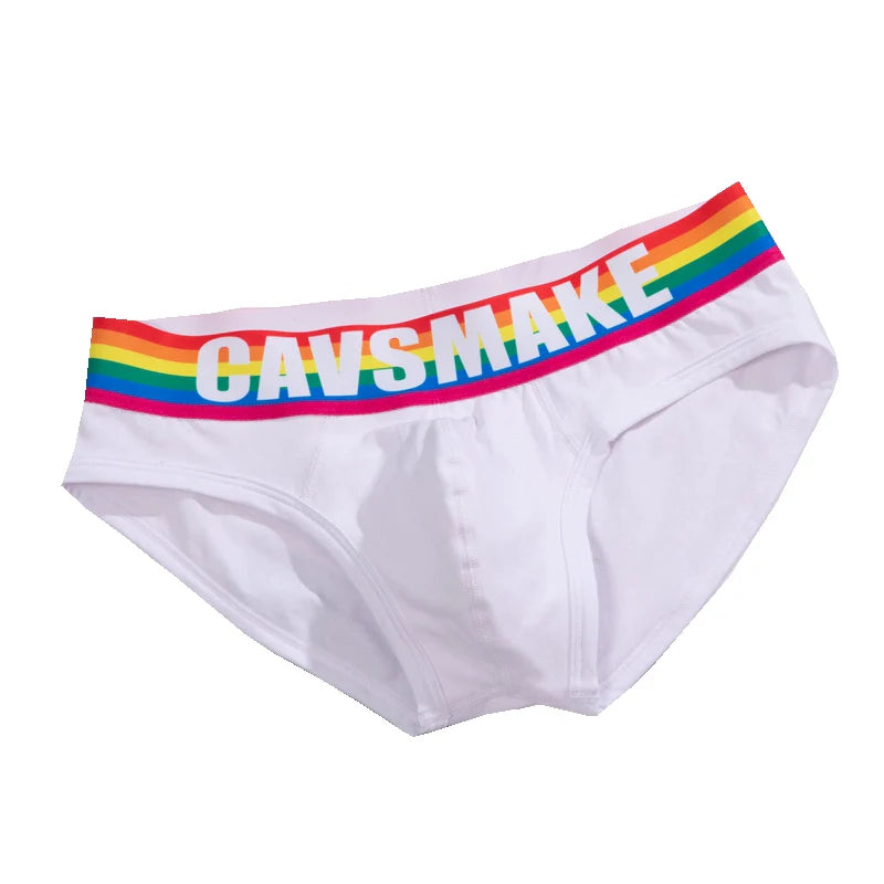 Sexy Comfortable Rainbow Black and White Boxer Men's Underwear