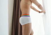 Sexy Comfortable Rainbow Black and White Boxer Men's Underwear
