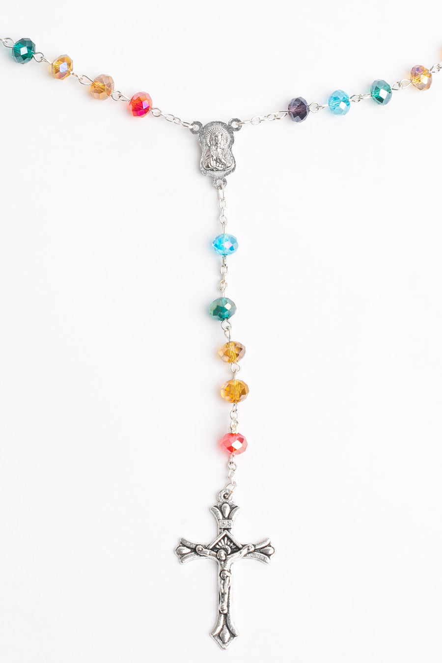 Rainbow Rosary Beads