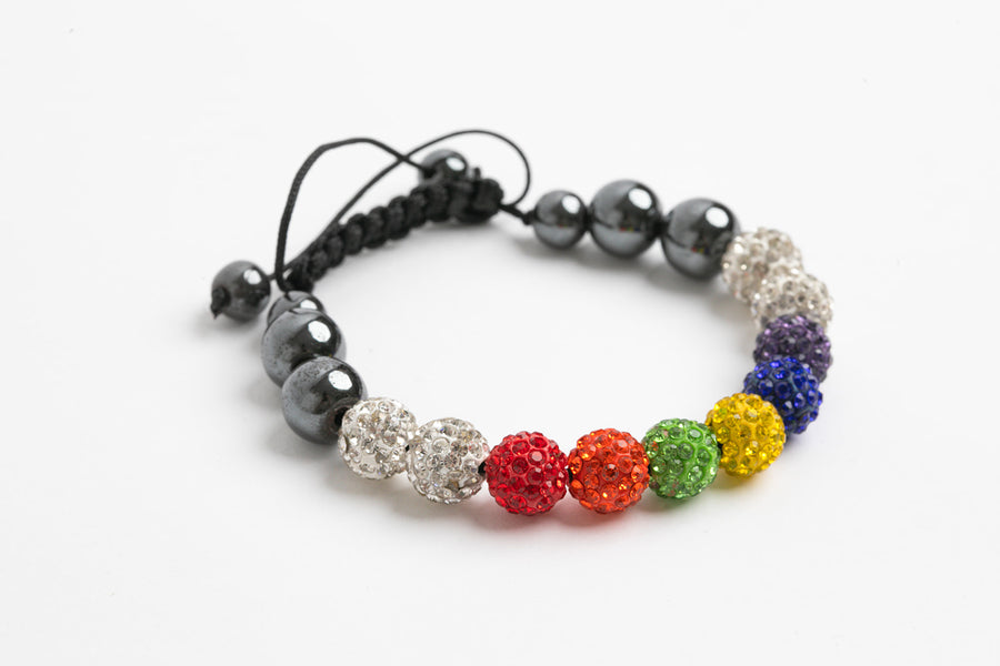 LGBTQ Pride Rainbow Shambala Bracelet