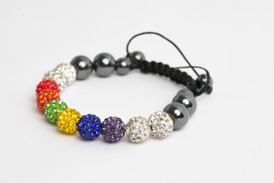 LGBTQ Pride Rainbow Shambala Bracelet