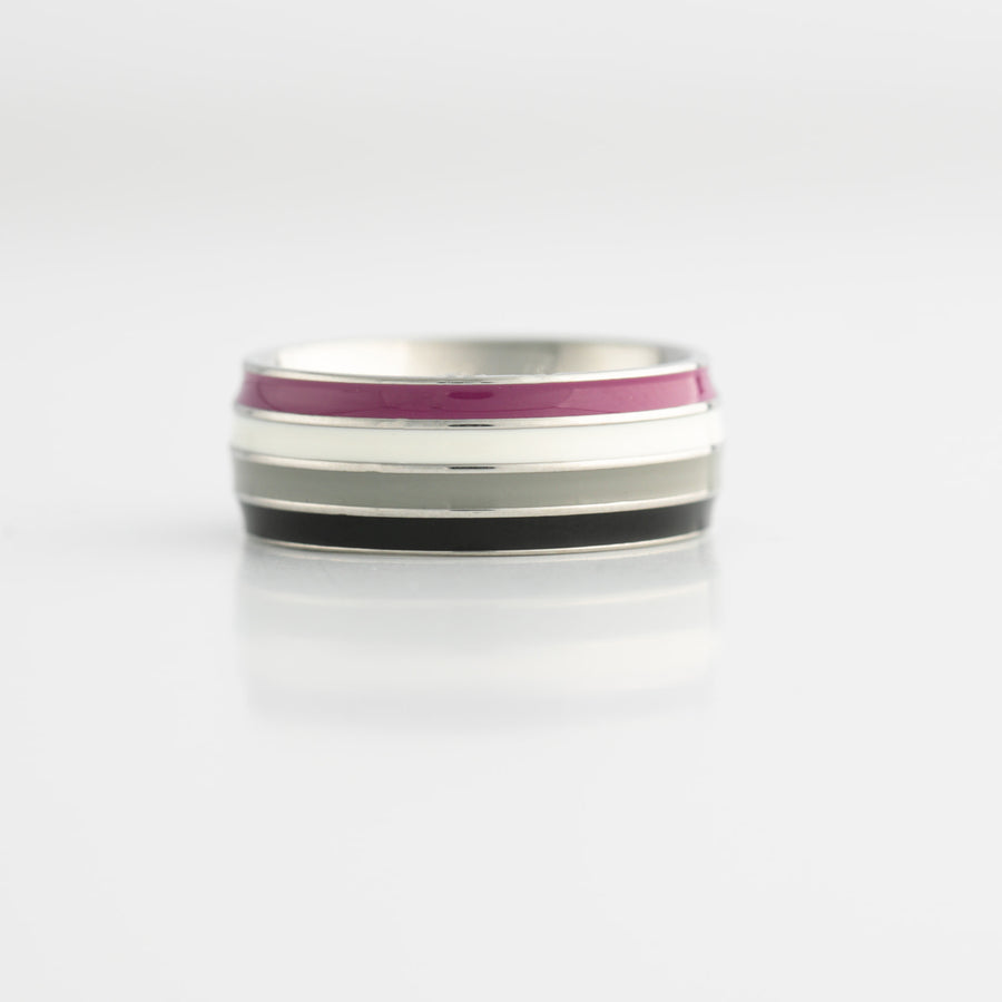 Asexual Pride Ring: A Stainless Steel Symbol of Unique Identity and Resilience