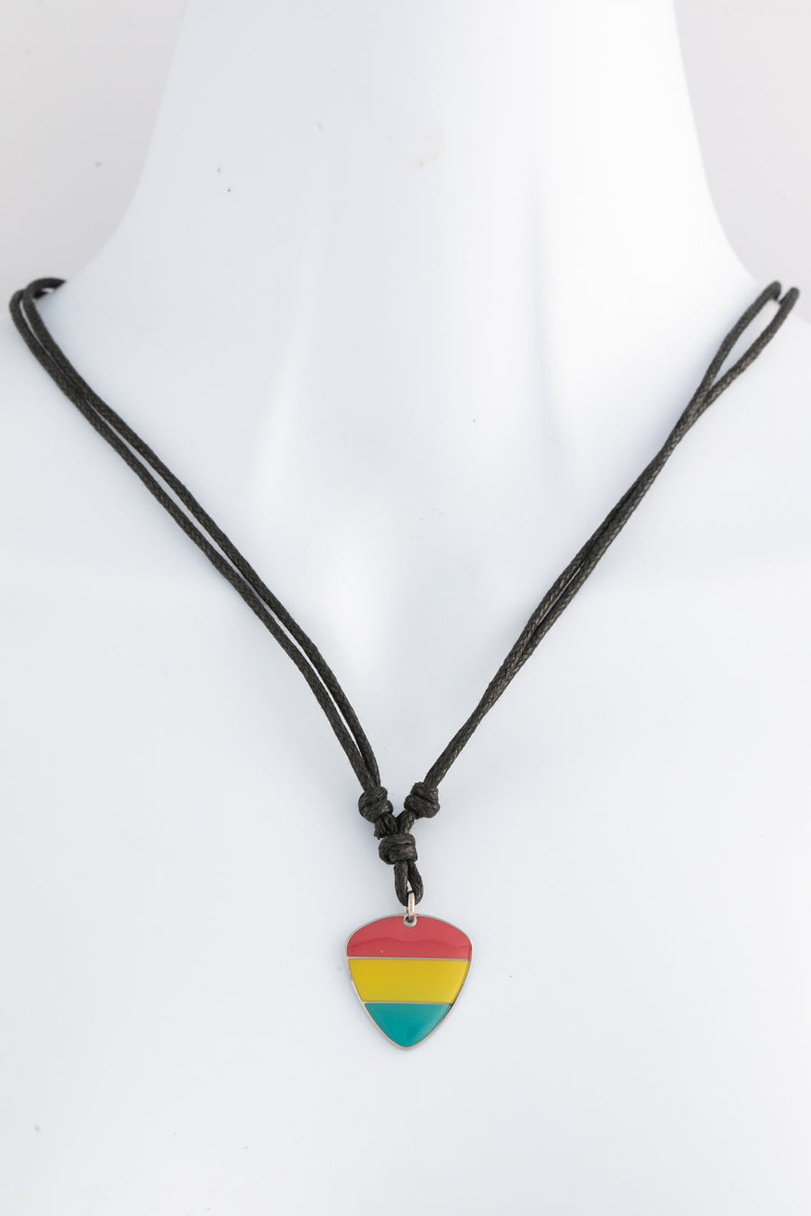 Pansexual Pride Stainless Steel Guitar Pick Necklace