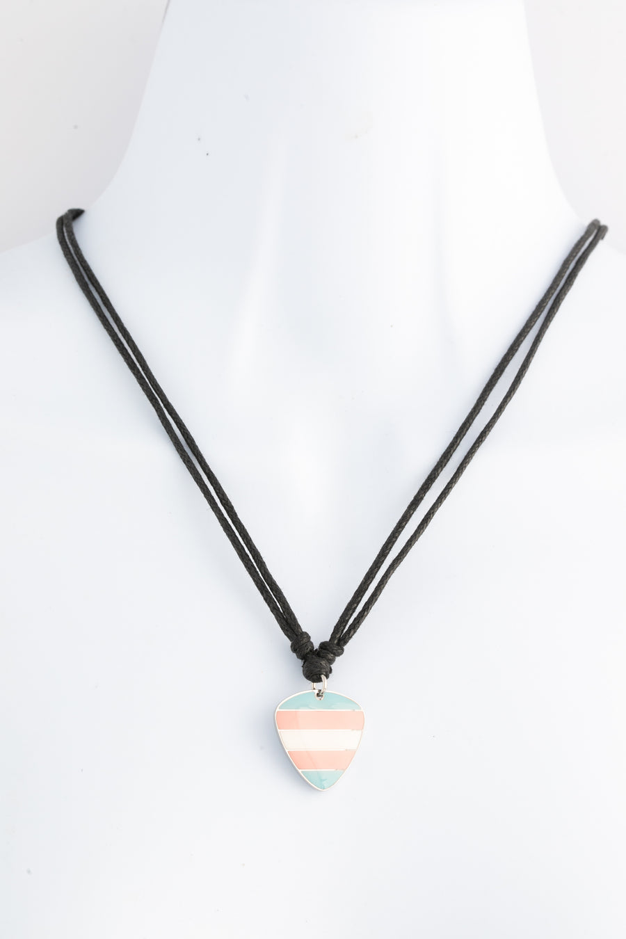 Trans Pride Stainless Steel Guitar Pick Necklace