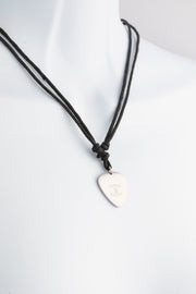 Asexual Pride Stainless Steel Guitar Pick Necklace