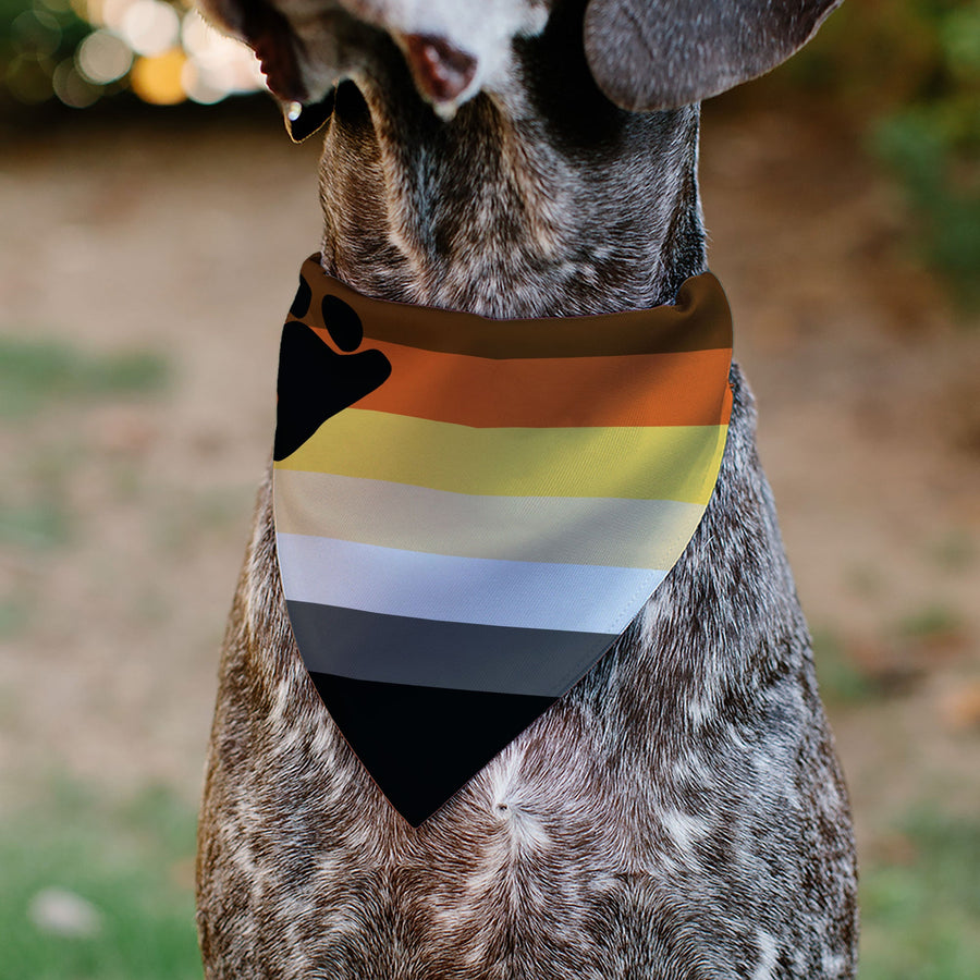 Bear Pride Flag Pet Bandana