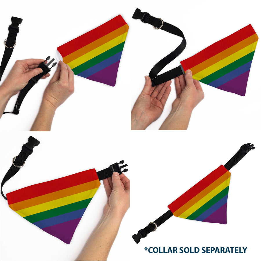 Pet Bandana - Rainbow Pride Flag