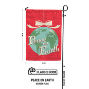 Peace On Earth Garden Flag