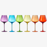 Stagioni Stemmed Wine Glassware, Set of 6, "Pride"