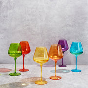 Stagioni Stemmed Wine Glassware, Set of 6, "Pride"