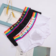 Sexy Comfortable Rainbow Black and White Boxer Men's Underwear