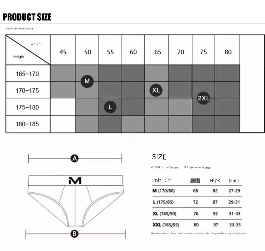 Sexy Comfortable Rainbow Black and White Boxer Men's Underwear