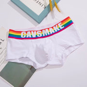 Sexy Comfortable Rainbow Black and White Boxer Men's Underwear