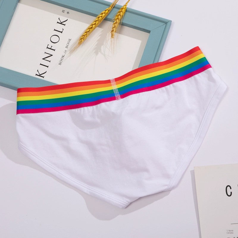 Sexy Comfortable Rainbow Black and White Boxer Men's Underwear