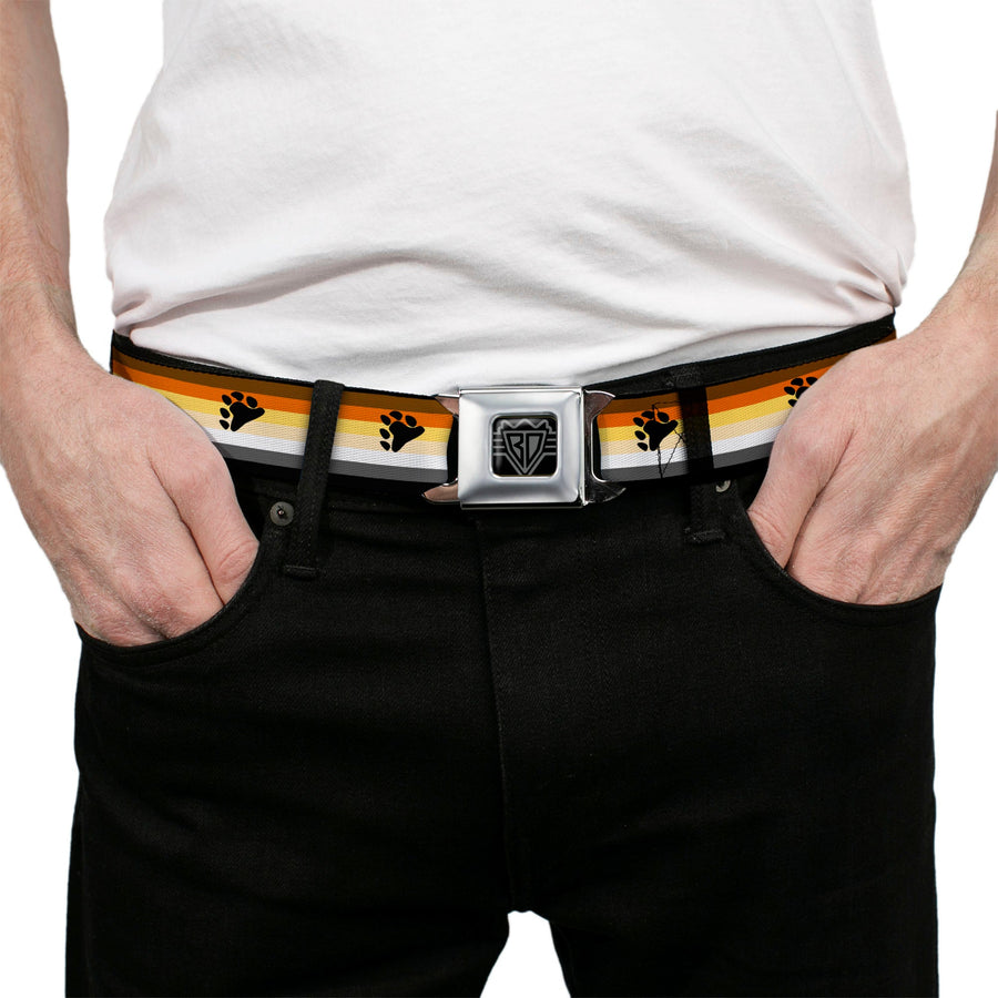 BD Seatbelt Belt -Bear Pride Flag Belt