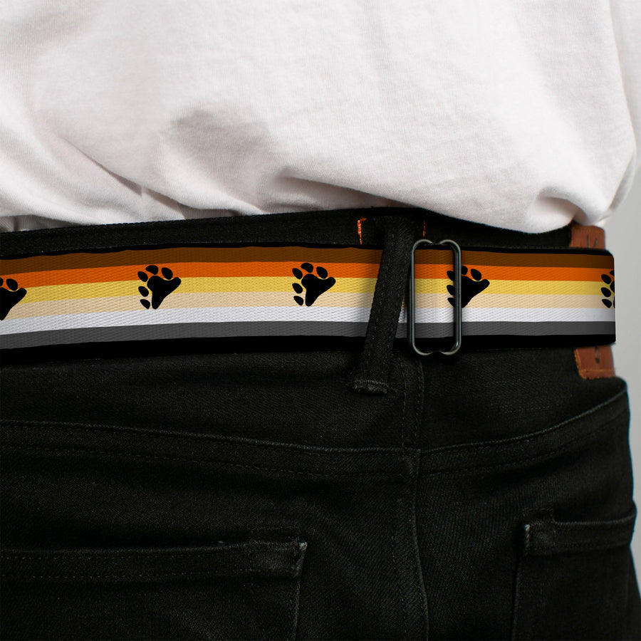 BD Seatbelt Belt -Bear Pride Flag Belt