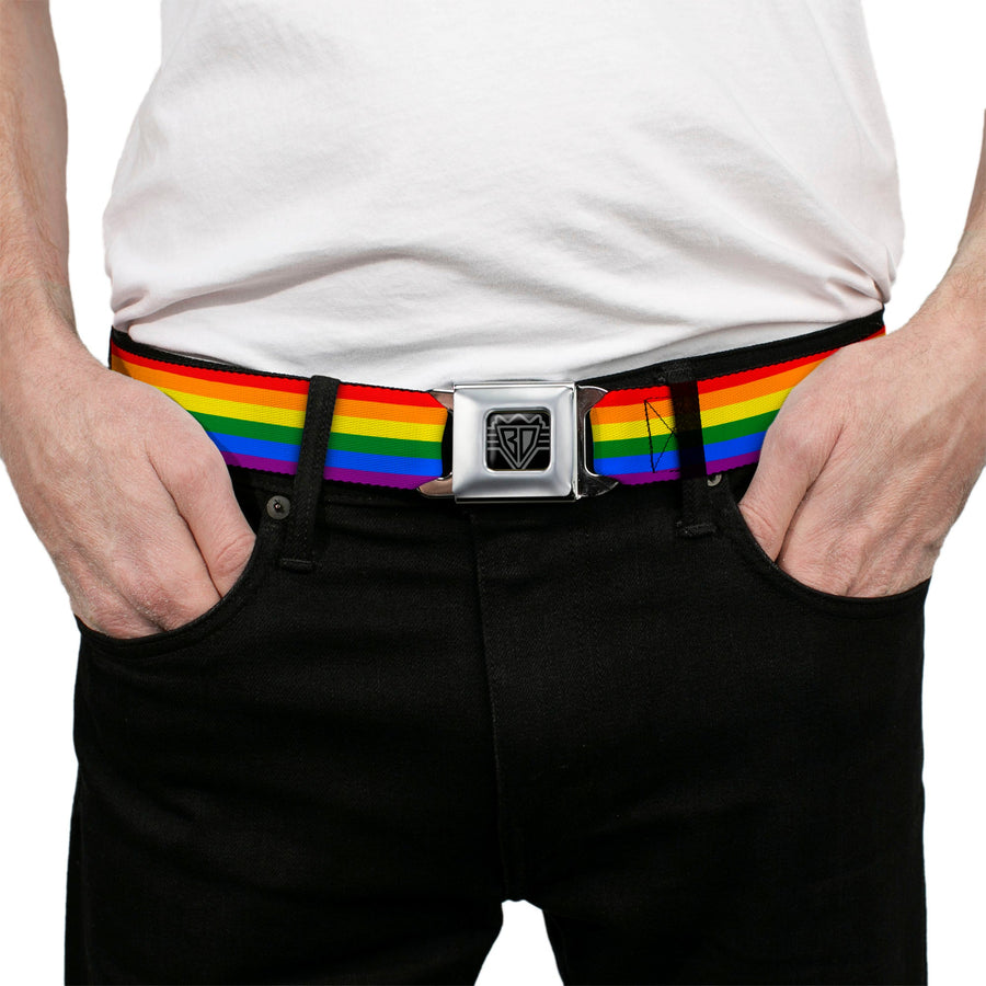 Rainbow LGBTQ+ Pride Flag Seatbelt Belt
