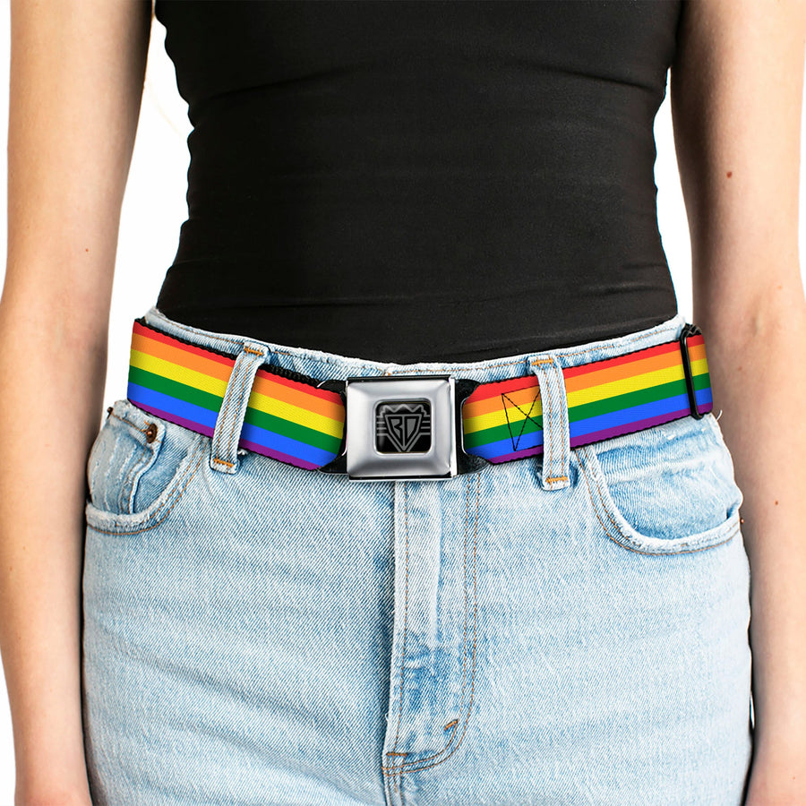 Rainbow LGBTQ+ Pride Flag Seatbelt Belt