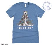 Breathe | Botanical Meditating Skeleton Tee