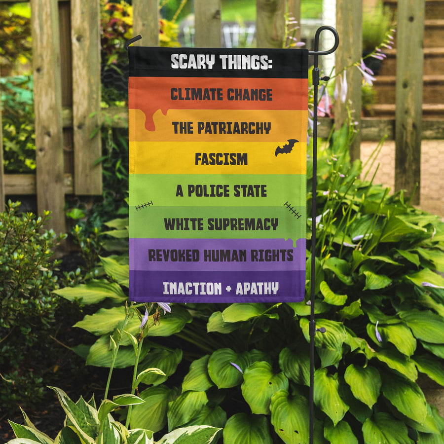 Even More Scary Things Garden Flag