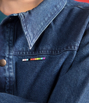 Progress Pride Flag Brooch – Inclusive LGBTQ+ Pin