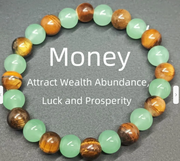 Green Aventurine & Tiger’s Eye Prosperity Bracelet – Abundance, Confidence & Luck (Medium–Large Wrists)