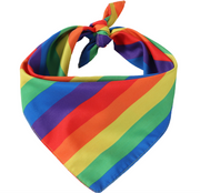 LGBTQ+ Pride Rainbow Pet Bandana Scarf – Adjustable Dog & Cat Bandana - Pride Pet Accessory