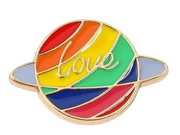LGBTQ+ Rainbow Pride Flag Enamel Pin – Many Fabulous Styles