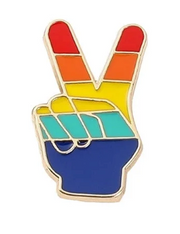 LGBTQ+ Rainbow Pride Flag Enamel Pin – Many Fabulous Styles