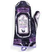 Set of 2 "Witch, I AM The Secret Ingredient" Oven Mitt | Pot Holders Hanging Oven Gloves Set