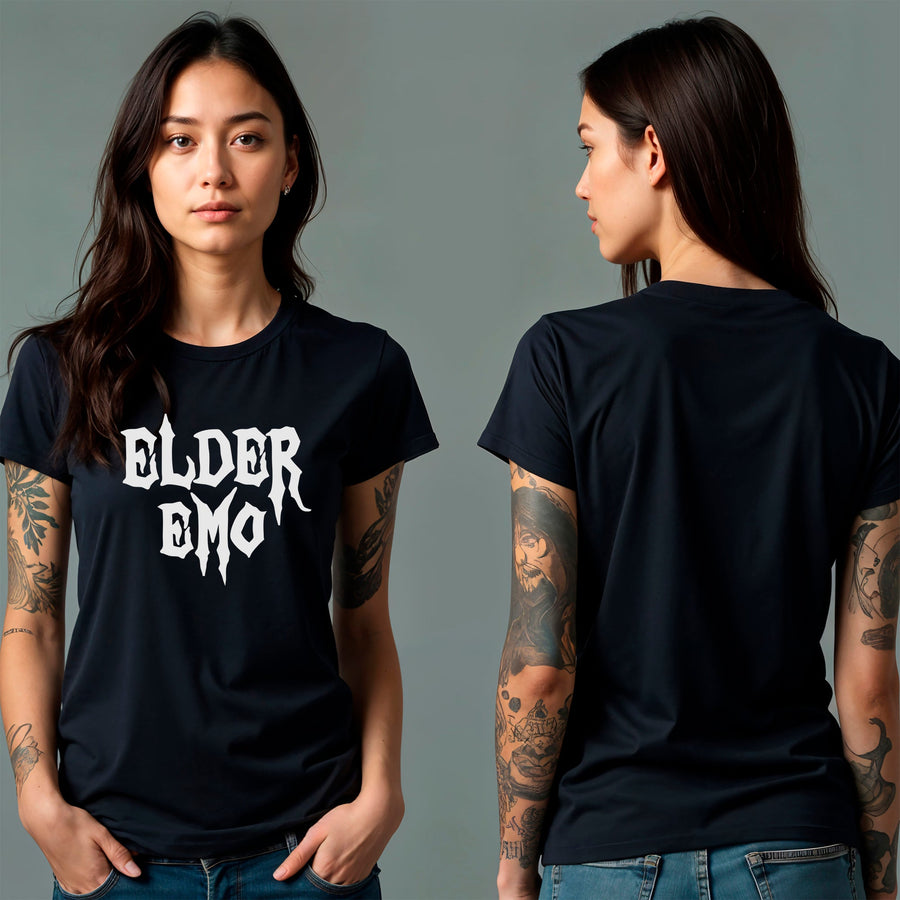 Glow in the Dark Elder Emo Black T-Shirt