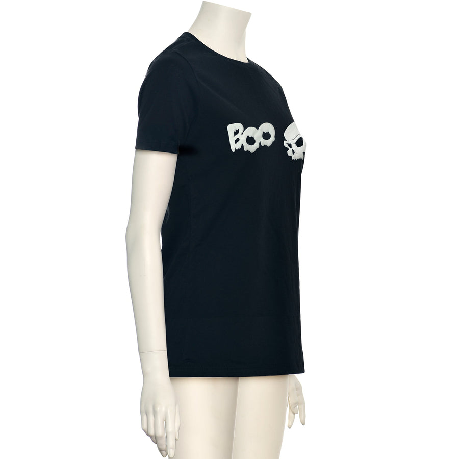 Skull Boo Glow in the Dark Puff Halloween T-Shirt