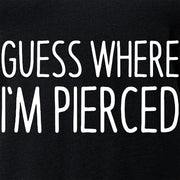 Guess Where I'm Pierced Black Tapered V-Neck T-Shirt