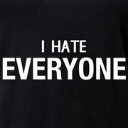 I hate everyone Black Tapered V-Neck T-Shirt
